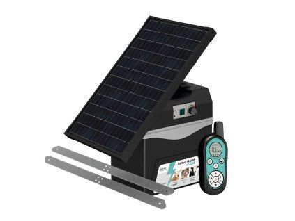 Bateriový RF zdroj Fencee DUO RF BDX30 s ovladačem + solární panel 30W + konzole