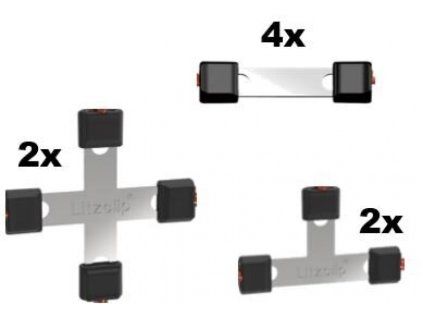 Sada k opravě ohradníkových sítí Litzclip® nerez. 8ks/bal