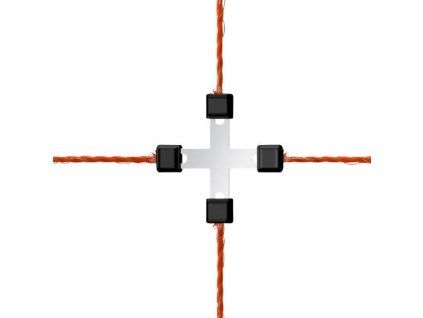 Spojka na lanko Litzclip® 3mm křížová pozink. 5ks/bal