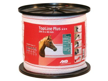 TopLine Plus páska 40 mm, návin 200m, bílo červená