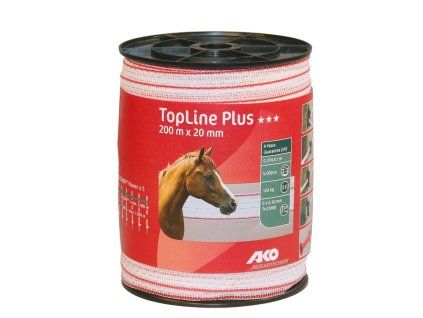 TopLine Plus páska 20 mm, návin 200m, bílo červená
