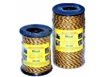 MAXI lano PP, návin 200m, Ø 6mm, žluto-černé