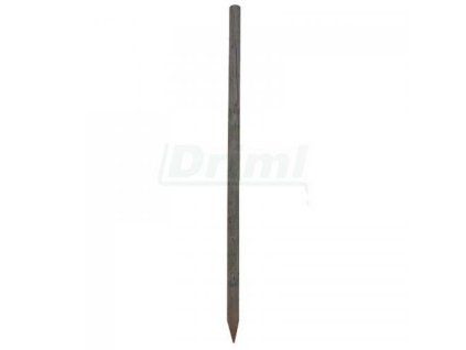 Kůl smrkový Ø10 cm, délka 150cm, s hrotem, frézovaný, tlakově mořený