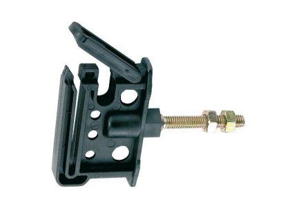 Izolátor klipsový se závitem M6 + 2ks matice pro pásku do 40 mm
