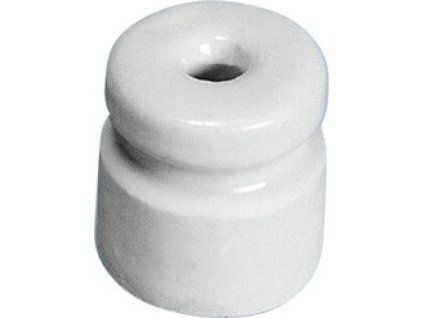 Izolátor porcelánový válcový, pro stabilní ohrady