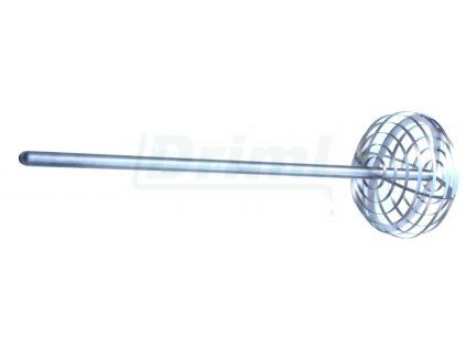 Sýrařská nerezová harfa kulová Ø 30 cm s madlem, 90 cm