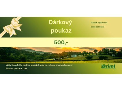 Dárková poukázka 500 Kč