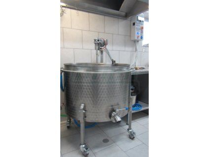 Šaržový paster - sýrařský kotel MSKD 300 do 90°C s vrtulovým míchadlem