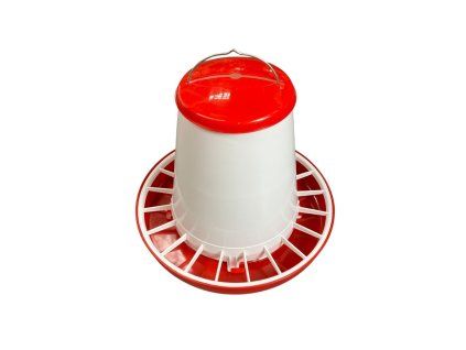 plastove krmitko 10 kg cervene