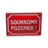 tabulka soukromý pozemek