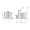 Chladicí tank Milkplan MPV 1250 litrů, 4 nádoje, 230 V