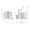 Chladicí tank Milkplan MPV 650 litrů, 2 nádoje, 230 V