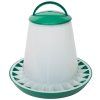 Tubusové krmítko zeleno - bílé s přepážkami 6 kg pro kuřata, křepelky